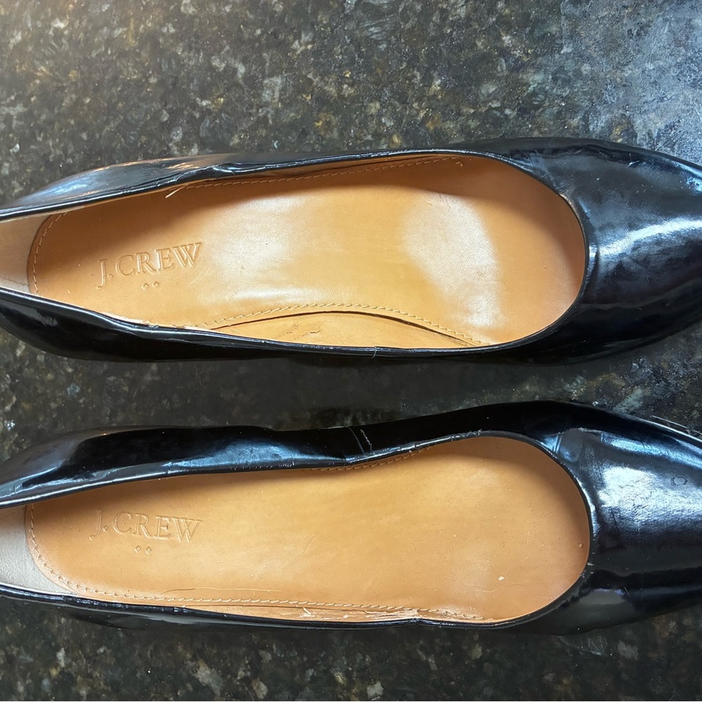 J. Crew Women's Patent Leather Wedge Heels, Size 10